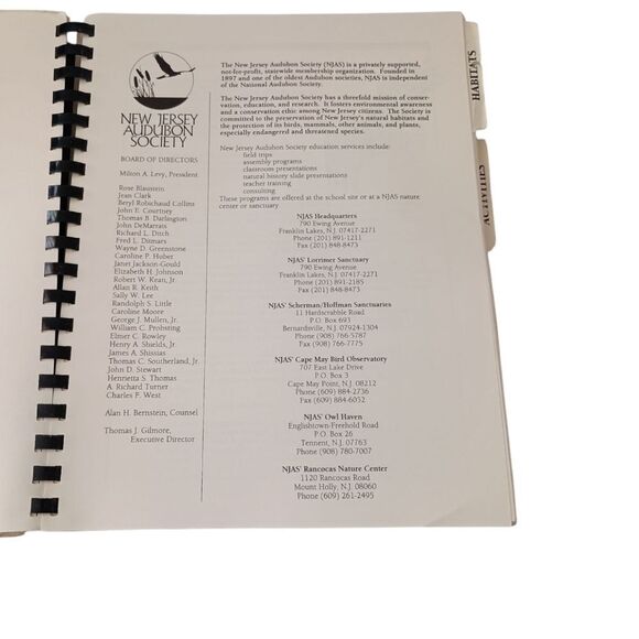 Bridges To The Natural World Audubon Society Teachers Guide Vintage 1992 Spiral. - Picture 6 of 16